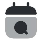 Calendar Search SVG Icon